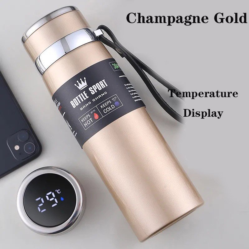 OEM Factory 500ml Double Wall Smart Water Bottle Sustainable Vacuum Flasks & Thermoses Insulated Water bottle