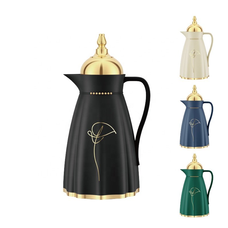 SUNLIFE Modern Luxury Arabian Coffee Pot 1.0L Thermo Jug Food Grade Material Vacuum Flask