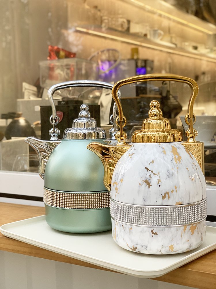 Classic Full Middle East Tea Flask Vacuum Flask Thermos Jug Arabic Tea Coffee Pot Dallah