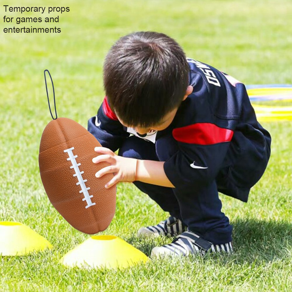 Hot Sale Custom Logo Rugby Shape 100% Food Grade Silicone Water Bottle Collapsible Gym Sports Bottle For Kids