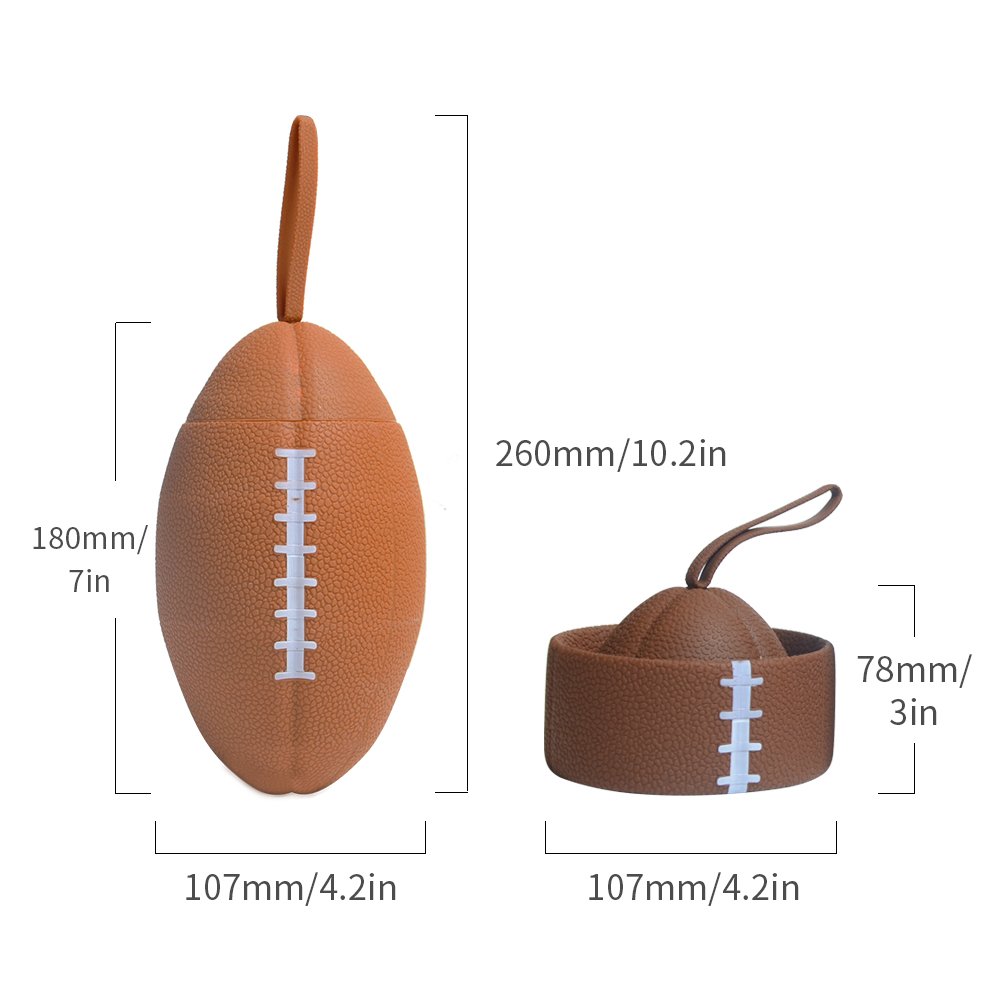 Hot Sale Custom Logo Rugby Shape 100% Food Grade Silicone Water Bottle Collapsible Gym Sports Bottle For Kids