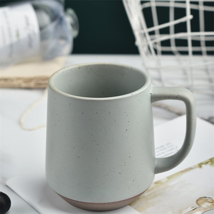 matt glaze white sublimation ceramic mug stoneware drinking mug customized printing pottery cup for coffee