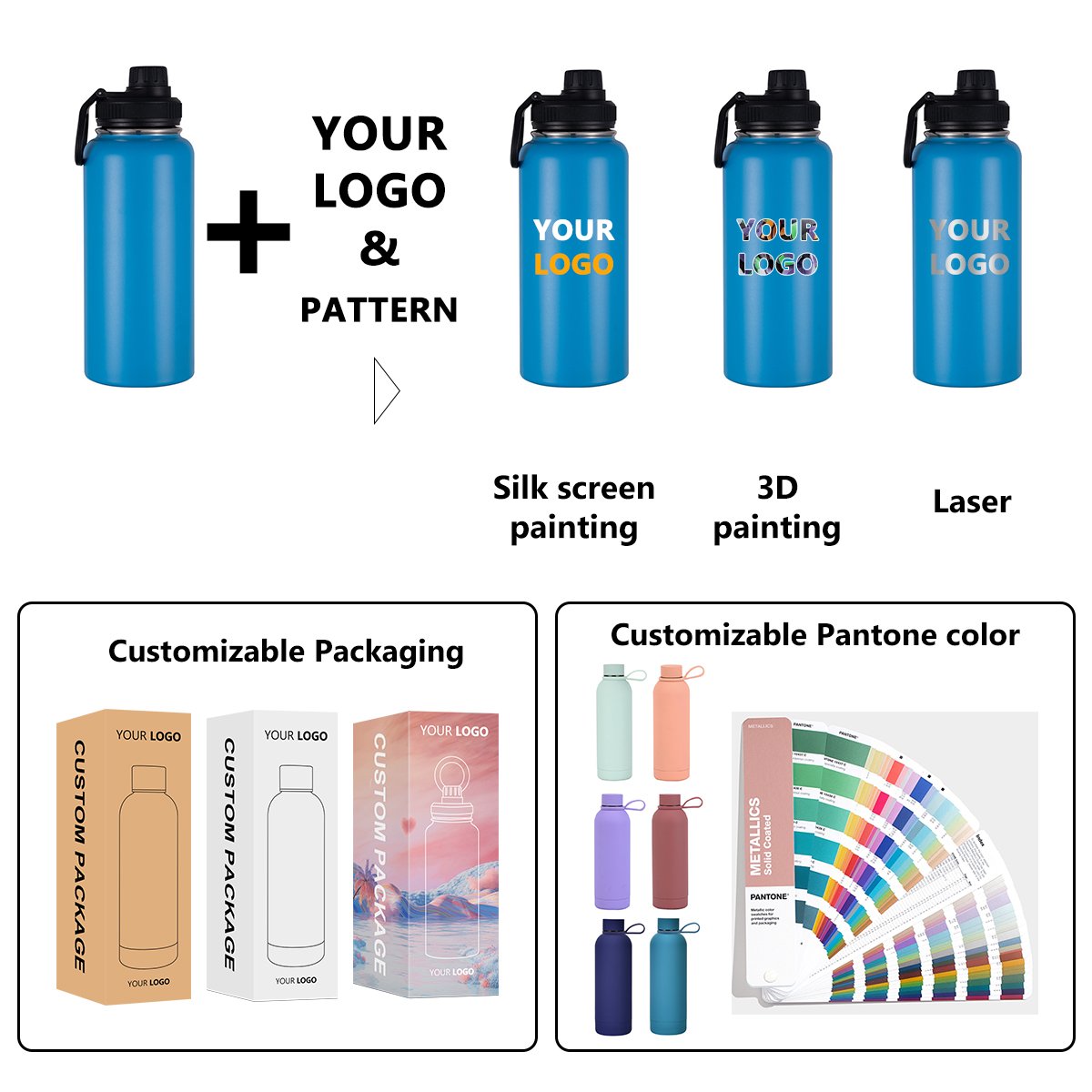TY in stock 32oz Wide Mouth 18oz Sport Water Bottle 25oz Double Wall Vacuum Flask 22oz Wide Mouth Water Bottle