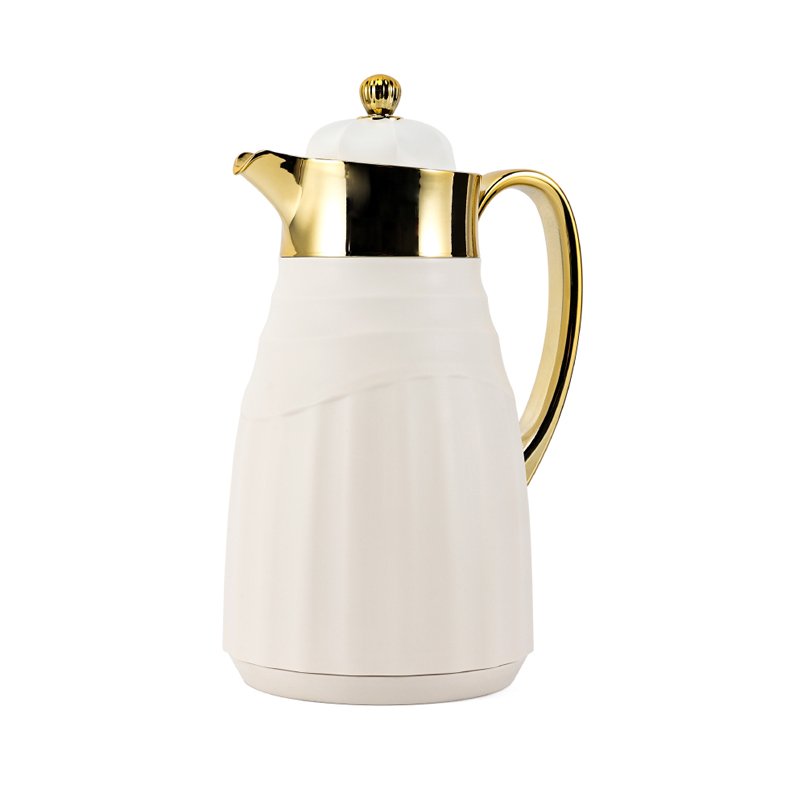 Dubai Luxury Gold Plated Insulated Vacuum Flask Thermos Dallah Arabic Turkish Coffee Pot