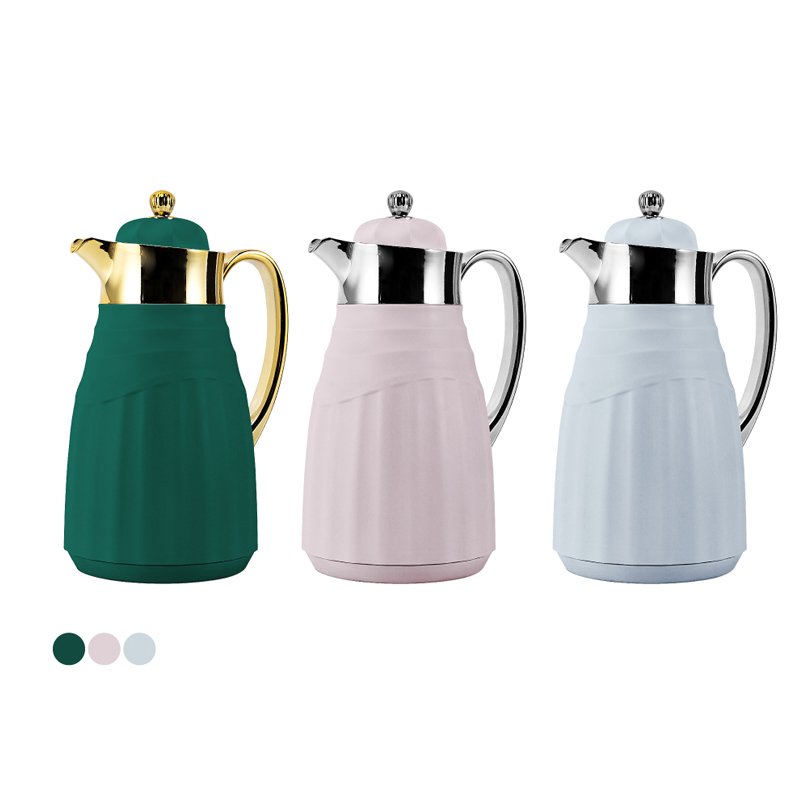 Dubai Luxury Gold Plated Insulated Vacuum Flask Thermos Dallah Arabic Turkish Coffee Pot