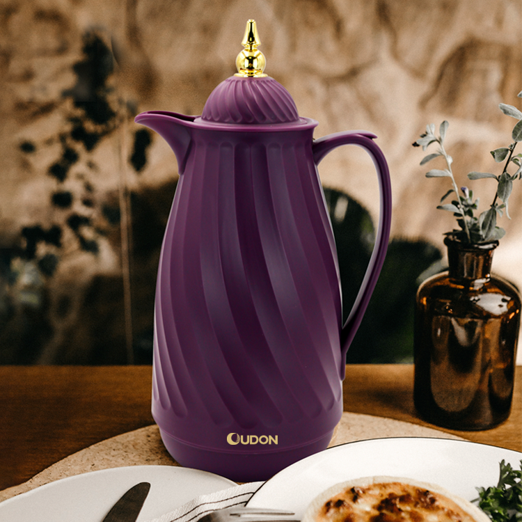 Dubai Luxury Gold Plated Insulated Vacuum Flask Thermos Dallah Arabic Turkish Coffee Pot