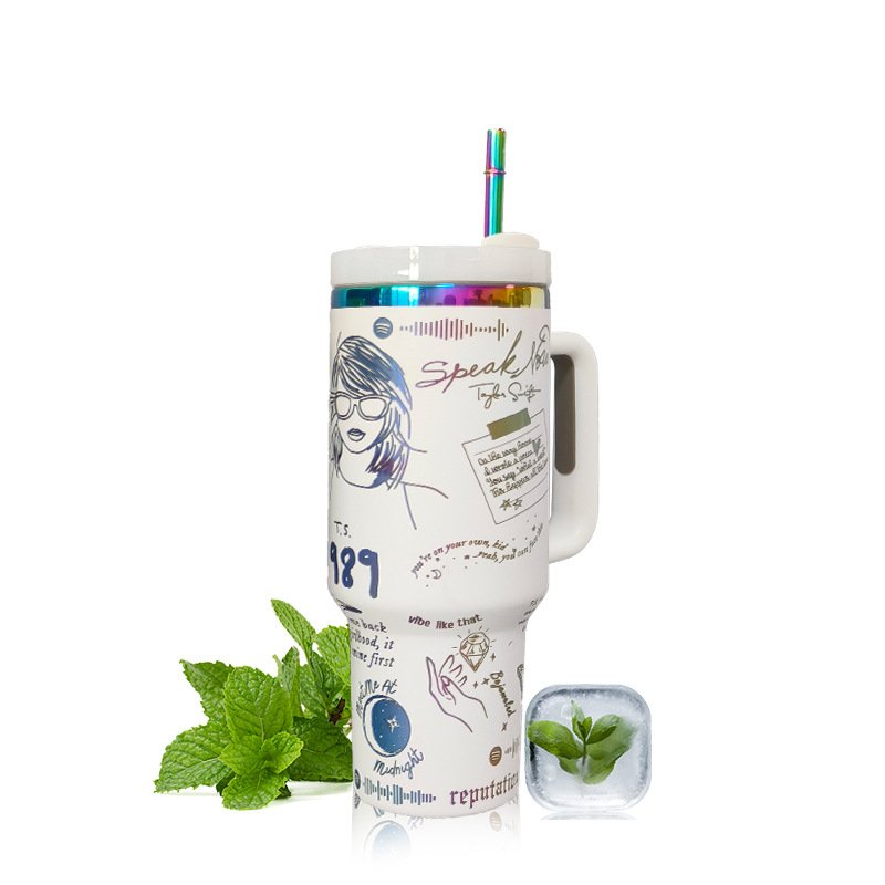 christmas gift Custom Ion laster cut taylors 304 stainless steel insulated thermal coffee cups 40oz leakproof coffee travel mugs
