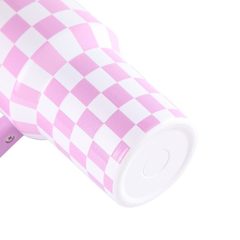 GC 40oz tumbler vacuum insulated stainless steel water bottle cups with lids and straws reusable cup