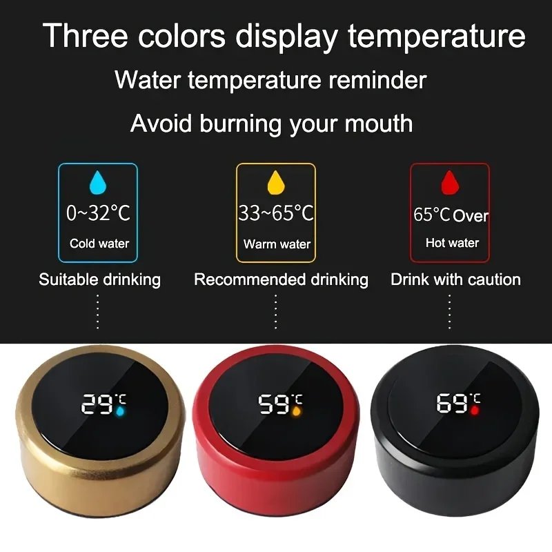 Wholesale 500ml Intelligent Digital LED Temperature Display Water Bottles Cup Flask Tea Infuser Vacuum Insulated Thermos Bottle
