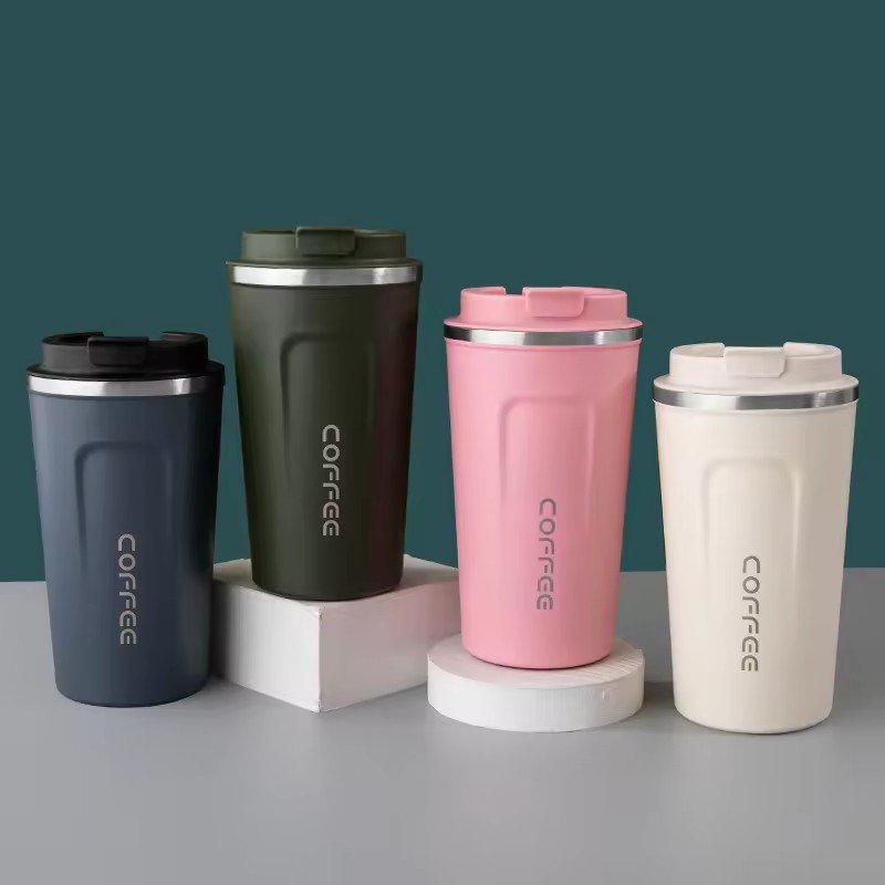 Hot Sale Vacuum Flask Insulated Thermal Double Wall Stainless Steel Coffee Mug Cup Portable Tumbler Termos Water Bottle with Lid