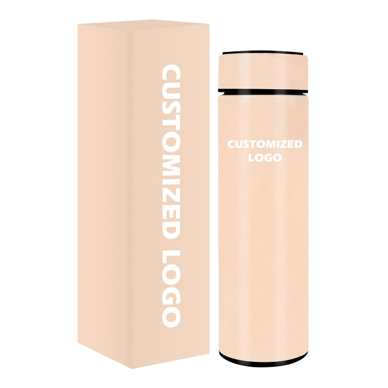 smart temperature display water bottle termos vacuum stainless steel led flask with led temperature display