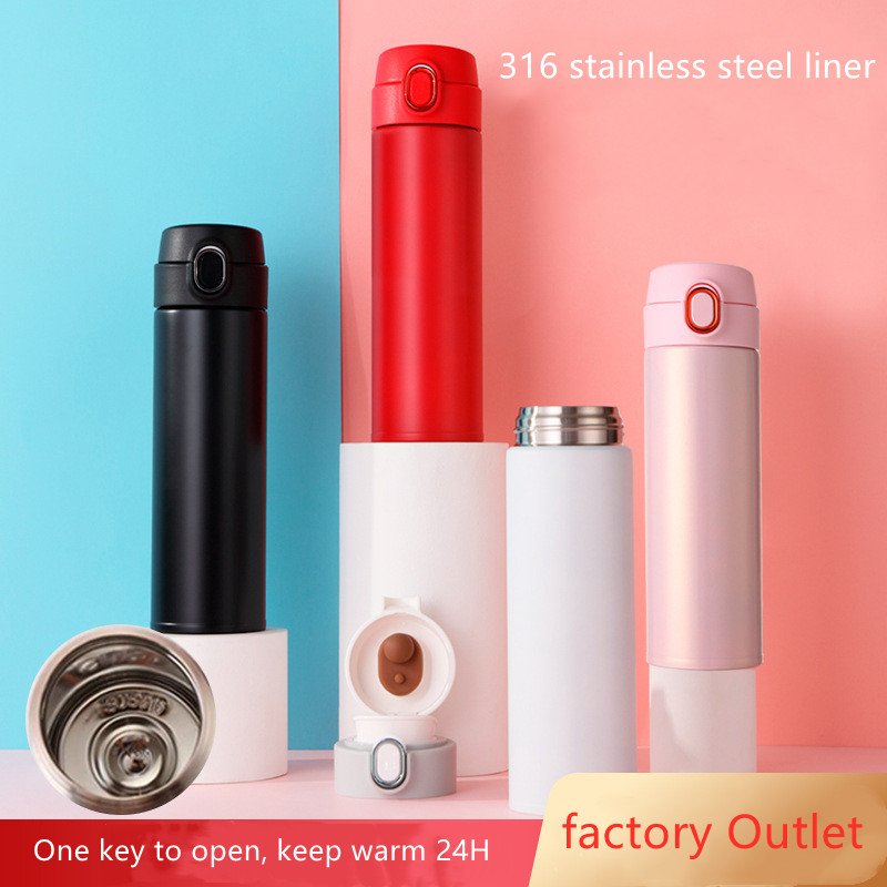 316 stainless steel new bouncing cup can be customized LOGO wholesale creative car water cup