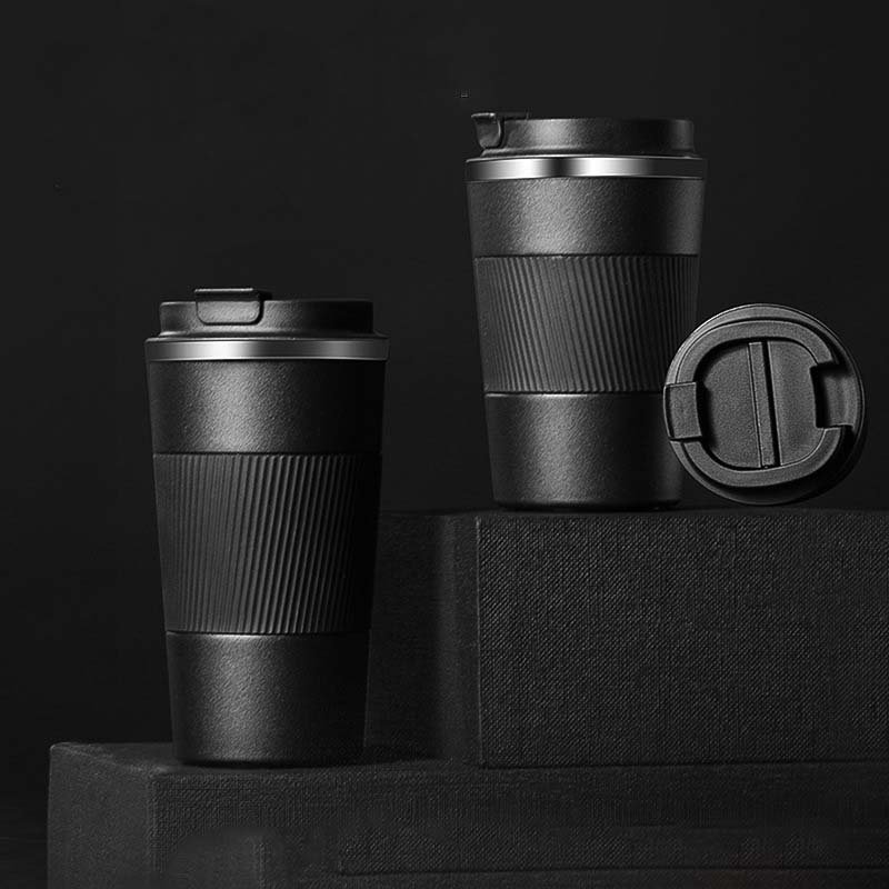 Wholesale stainless steel water bottle Travel coffee cup Silicone sleeve bottle water with lid,water bottle mug supplier tumbler
