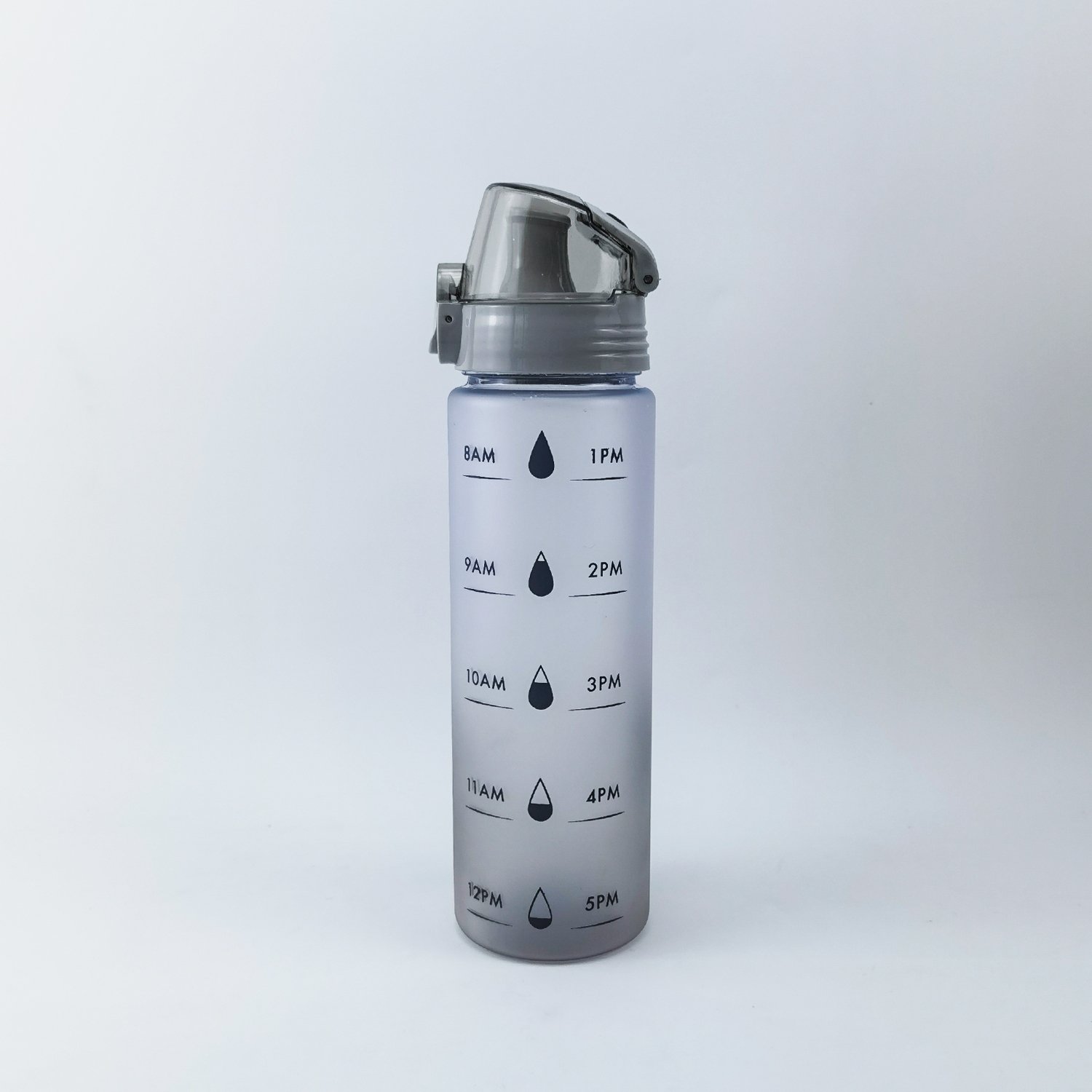 Bpa free plastic Fitness Travel flip lid drinkware SPORT WATER BOTTLE with rope and straw