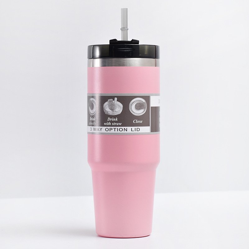 Wholesale Custom Double Wall Stainless Steel 30oz 20oz Tumbler Insulated Car Cup Travel Beer Water Coffee Mug With Straw