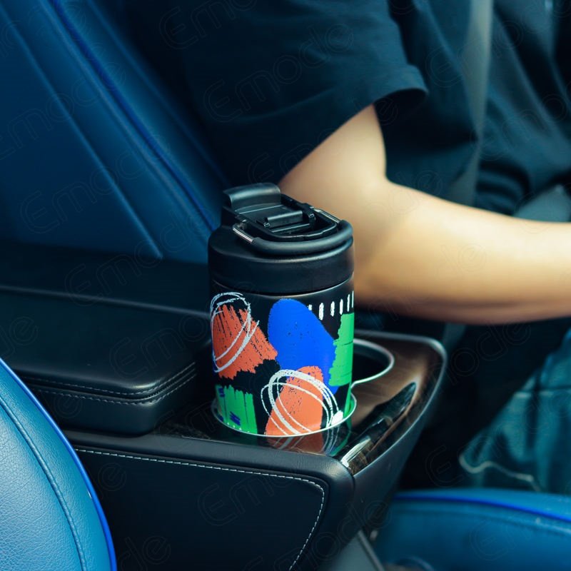 Odm Custom Logo Laser Engraved 350ml Stainless Steel Vacuum Insulated Coffee Cup Tumbler With Handle Hydroflask Water Bottle