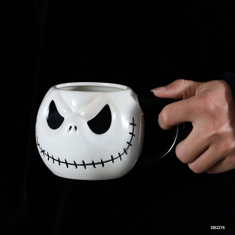 Personality Creativity Halloween Ghost Ceramic Coffee Mug the Nightmare Before Grinch Christmas Mug