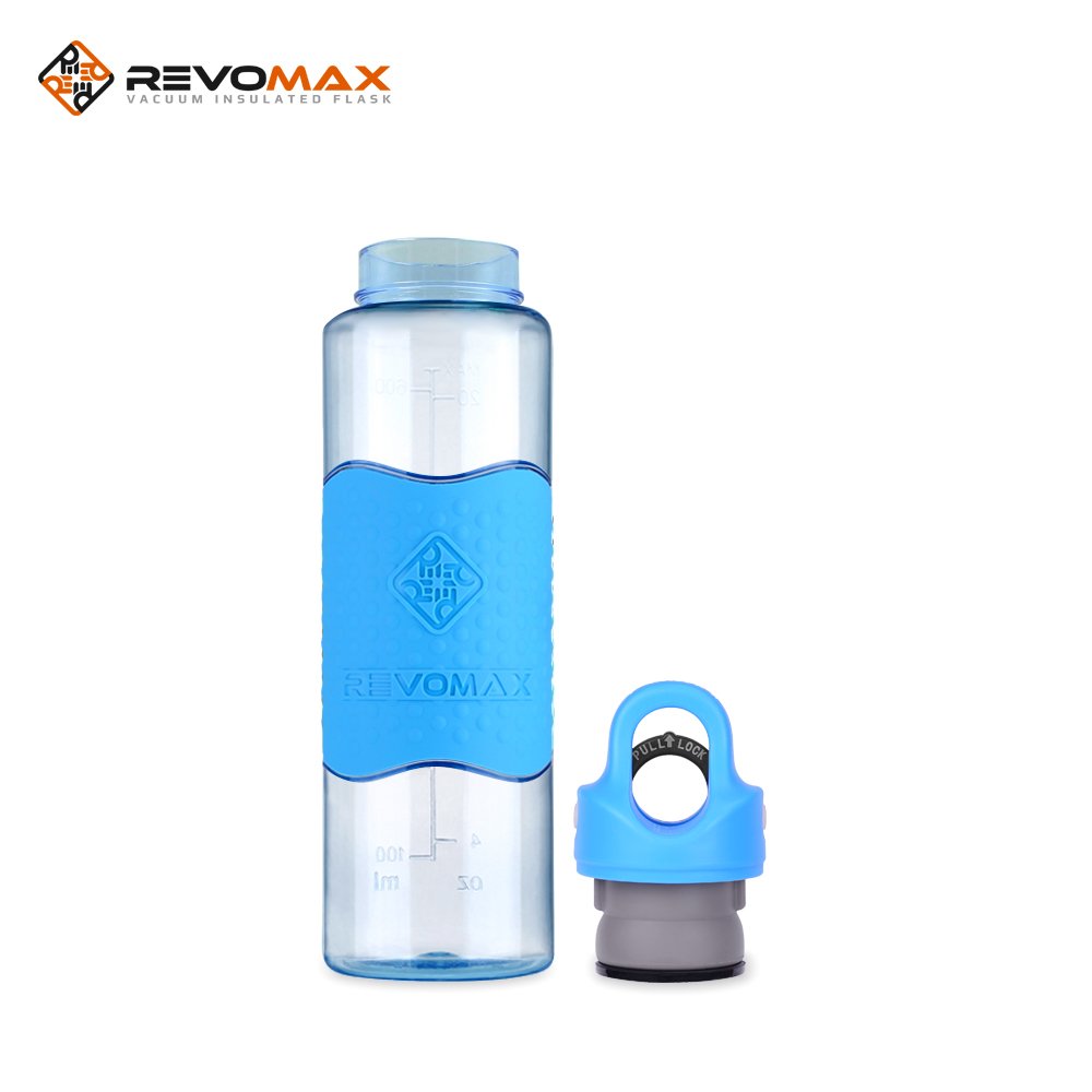 Factory Price 22oz BPA free Tritan infuser bottle 650ml Tritan plastic fruit infuser sports water bottle with silicone sleeve