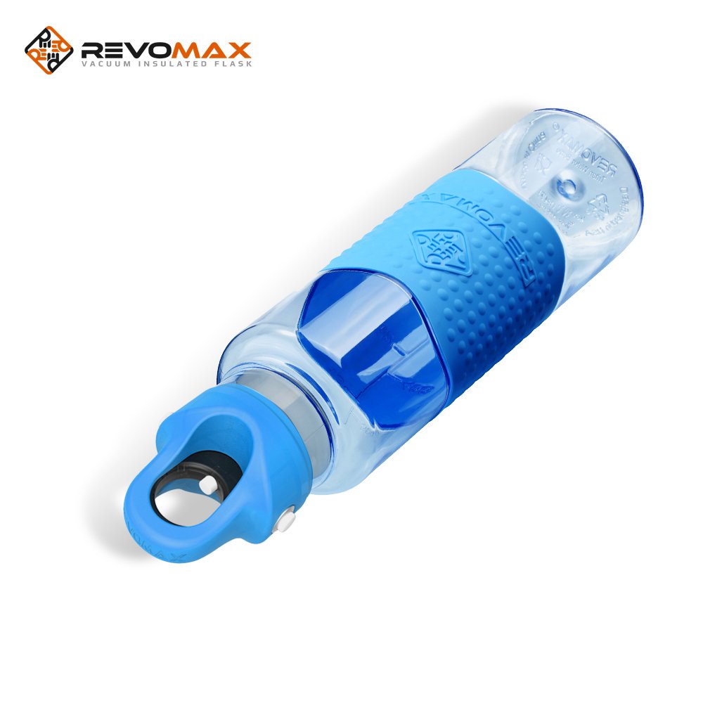Factory Price 22oz BPA free Tritan infuser bottle 650ml Tritan plastic fruit infuser sports water bottle with silicone sleeve