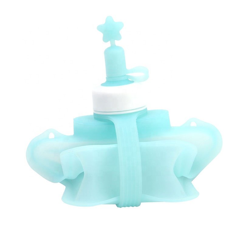 BPA Free Collapsible Foldable Silicone Travel Sport Water Bottle Hand Warmer Water Bottle Silicone Wasserkocher