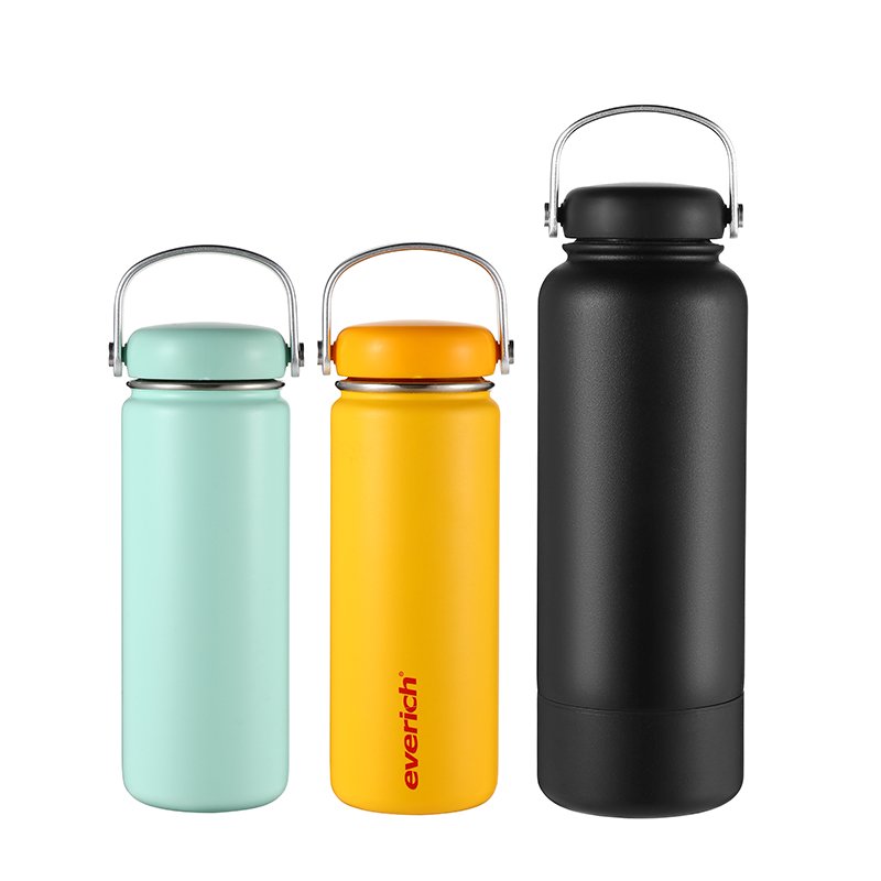 New Design 32/40oz Outdoor Insulated Stainless Steel Travel Portable Water Bottle Vacuum Flasks Food Container with Plastic Lid