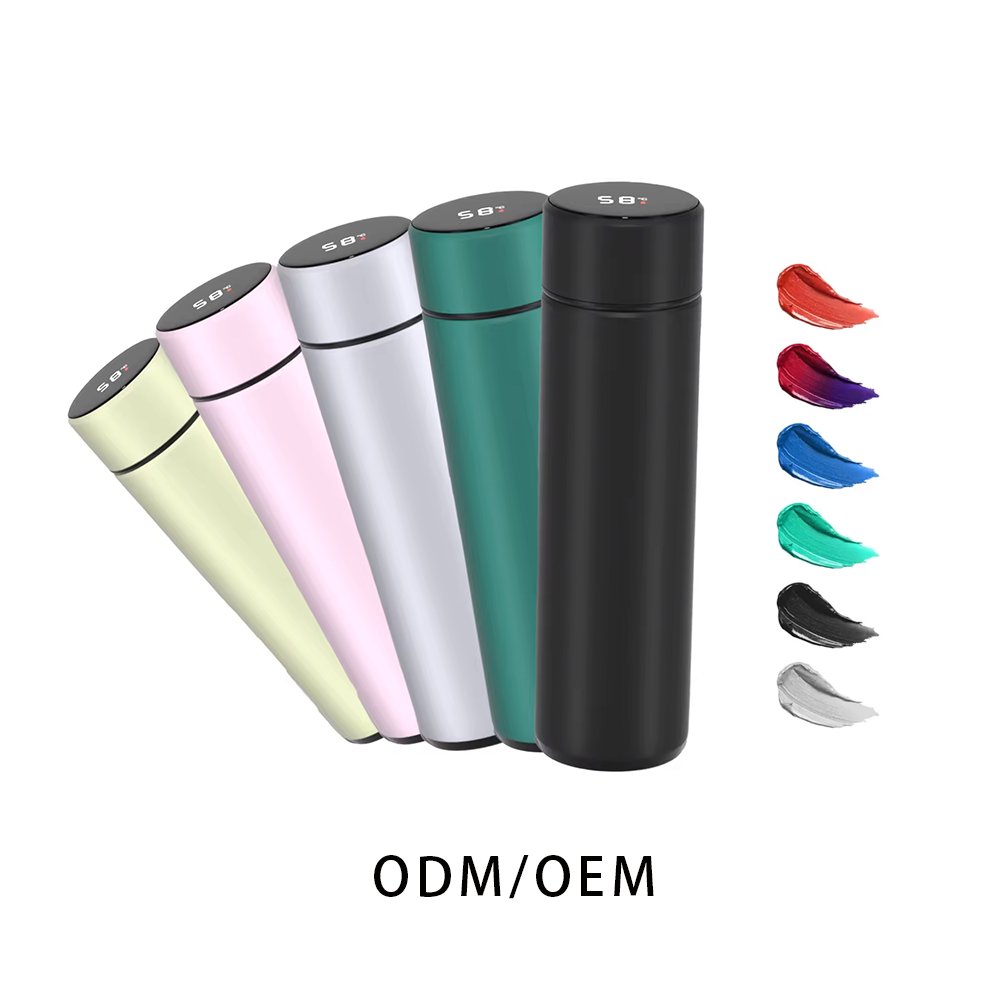 Stainless Steel Termo Digital Tumbler Mugs Insulated Temperature Flask Smart Led Thermo water bottle With Temperature Display