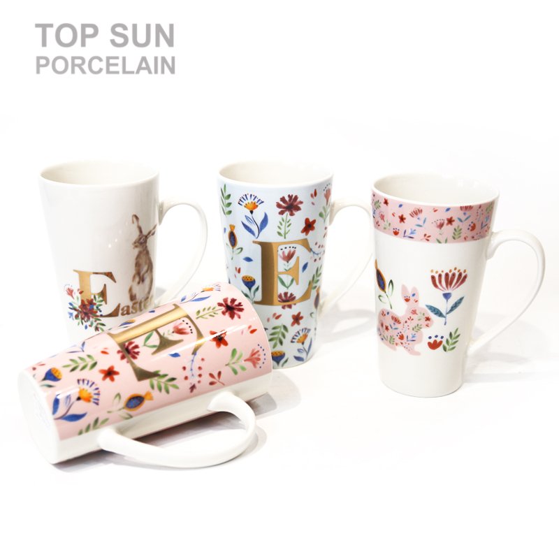 Easter Bunny Decorative Rabbit Ceramic Sublimation Rabbit Easter Cup Mug