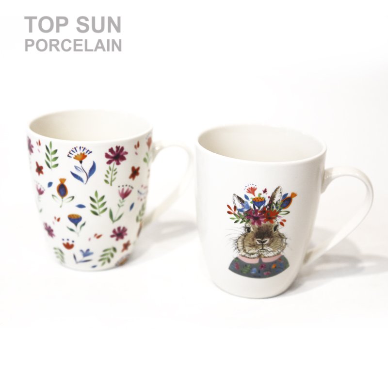 Easter Bunny Decorative Rabbit Ceramic Sublimation Rabbit Easter Cup Mug