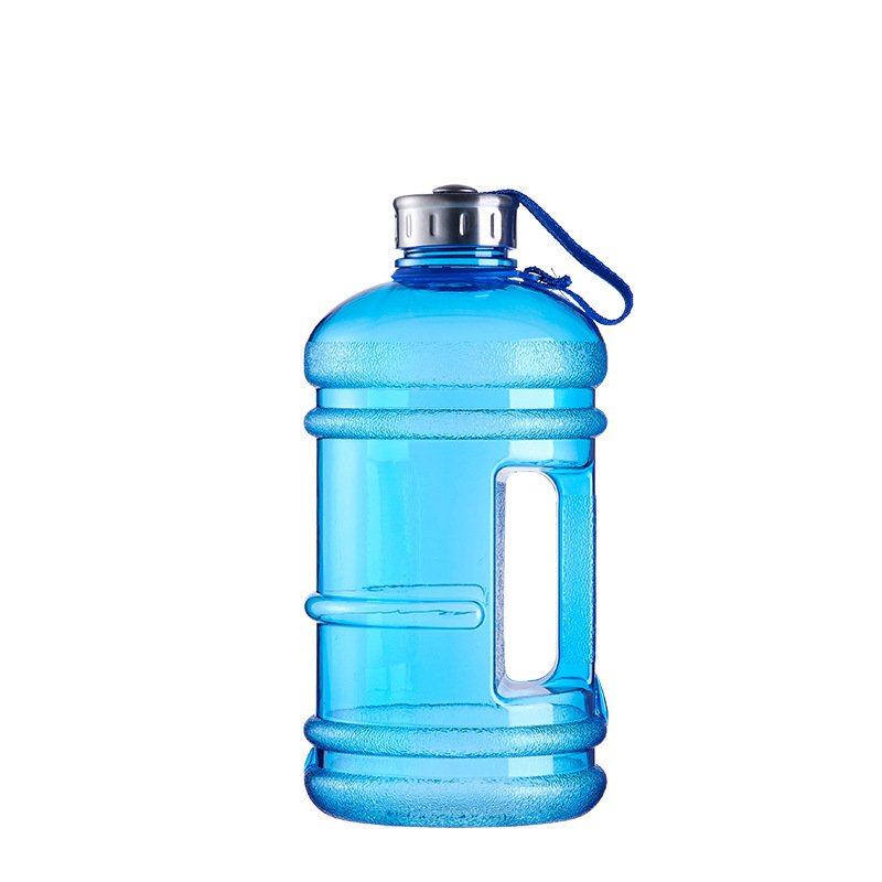 Factory Custom Thin Gym Handle Prime Hydration Drink Bottles Black Water Bottle Sports PE Travel Sports Items Matte Large 2L