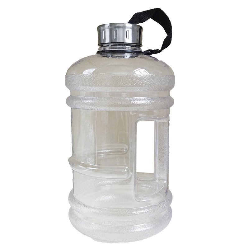 Factory Custom Thin Gym Handle Prime Hydration Drink Bottles Black Water Bottle Sports PE Travel Sports Items Matte Large 2L
