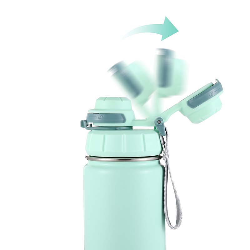 Custom Logo stainless steel insulated vacuum flasks with wide mouth water bottle 24oz 32oz 40oz stainless steel sports bottle
