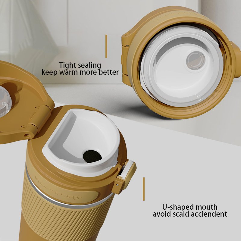 Customization 450ml 316 stainless steel matte black vacuum flask tea water bottle for youth