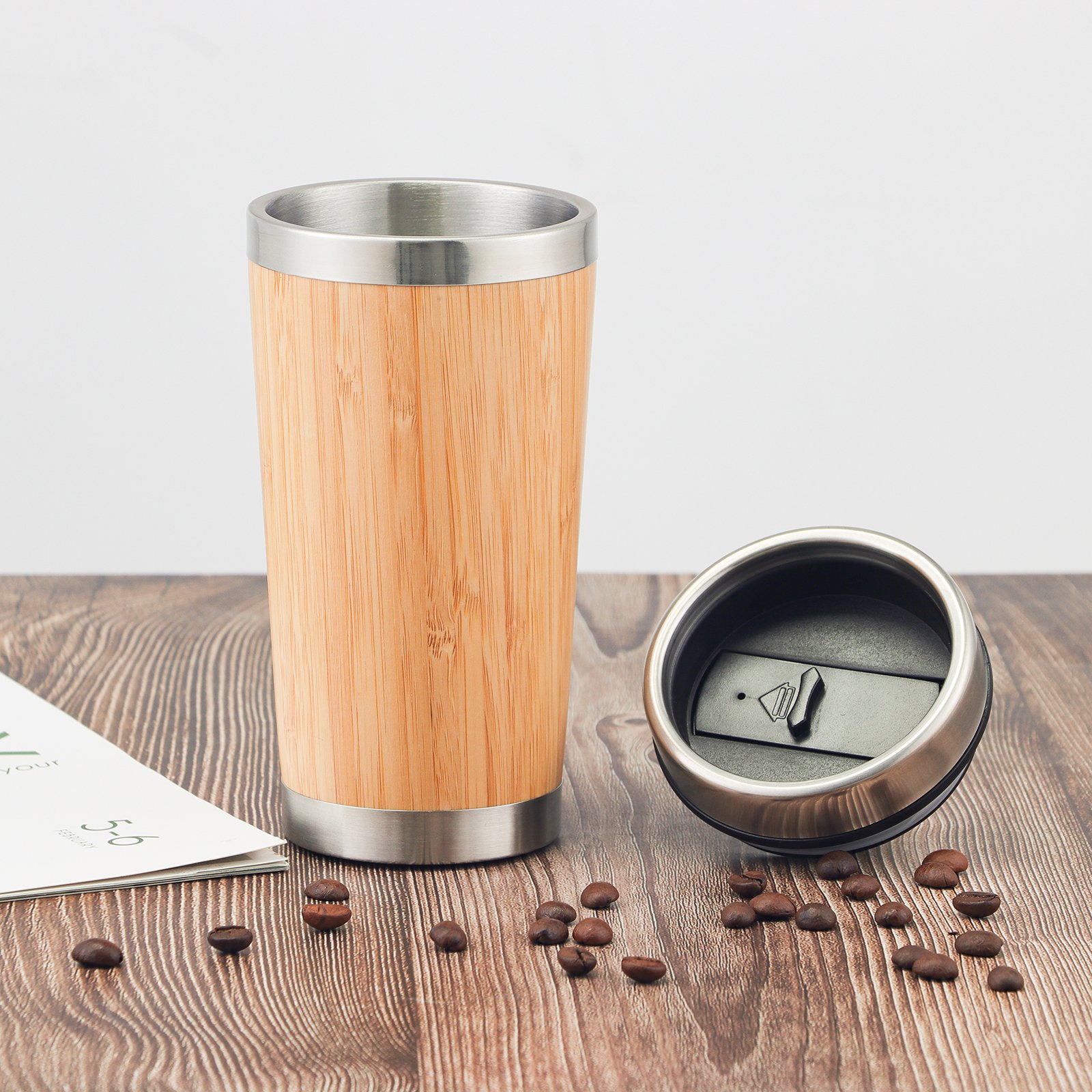 2021 Top Sellers Bamboo Water Bottle Promotional Mug for Amason