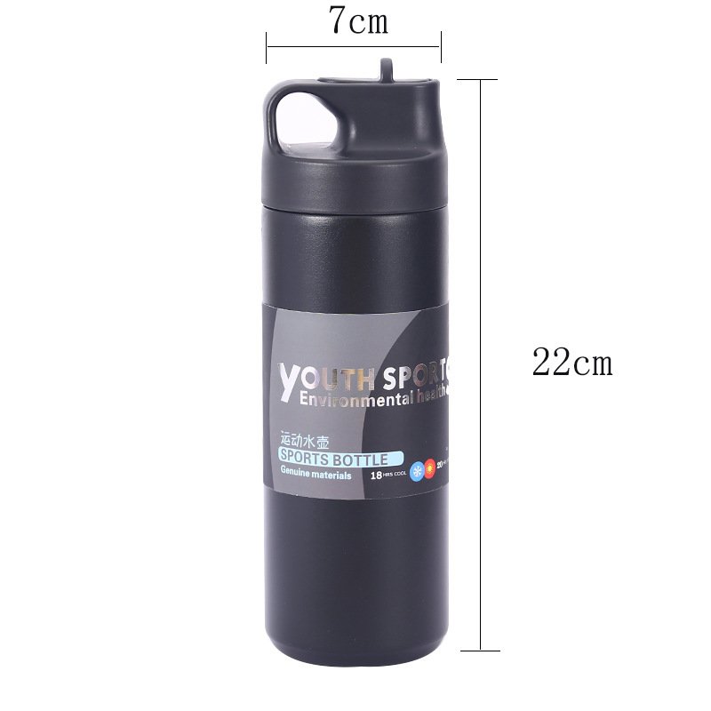 SQ161 Outdoor Sports Kettle Vacuum suction Water Bottle Handheld Stainless Steel Vacuum Insulated Flask Bottle
