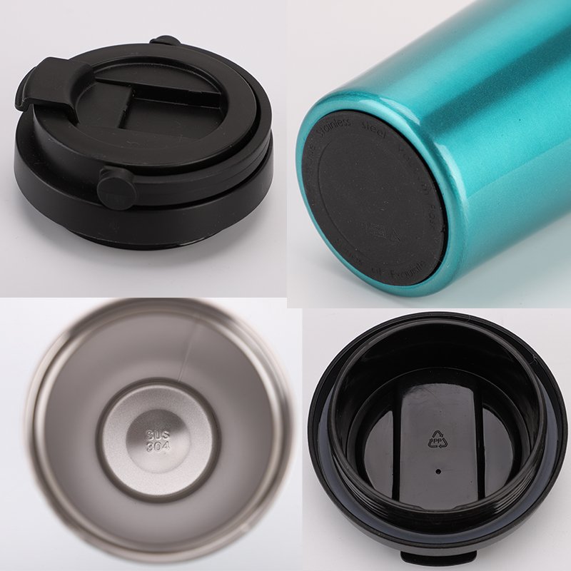 Travel mug New Wholesale Custom Reusable Travel Stainless Steel Coffee cups With Plastic Lid Espresso latte custom logo caneca L