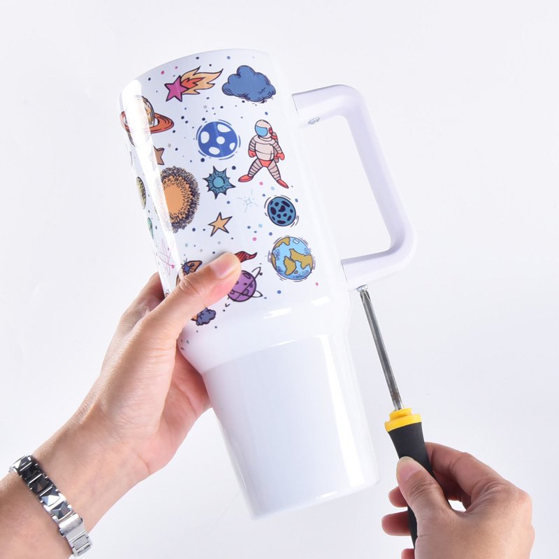 Large Capacity 40Oz Stainless Steel Matte Large Insulated Water Bottle Travel Tumbler With Handle 40 Oz Sublimation Wtih Straw
