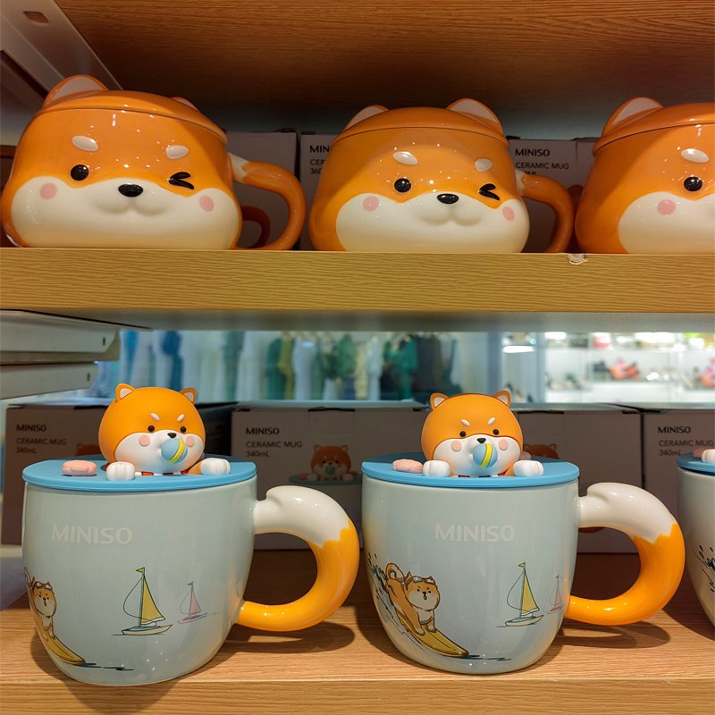 Wholesale 3D Animal Ceramic Novelty Milk Mug Cute Cartoon Modelling Coffee Mugs Drinkware Cup With handle Custom Logo
