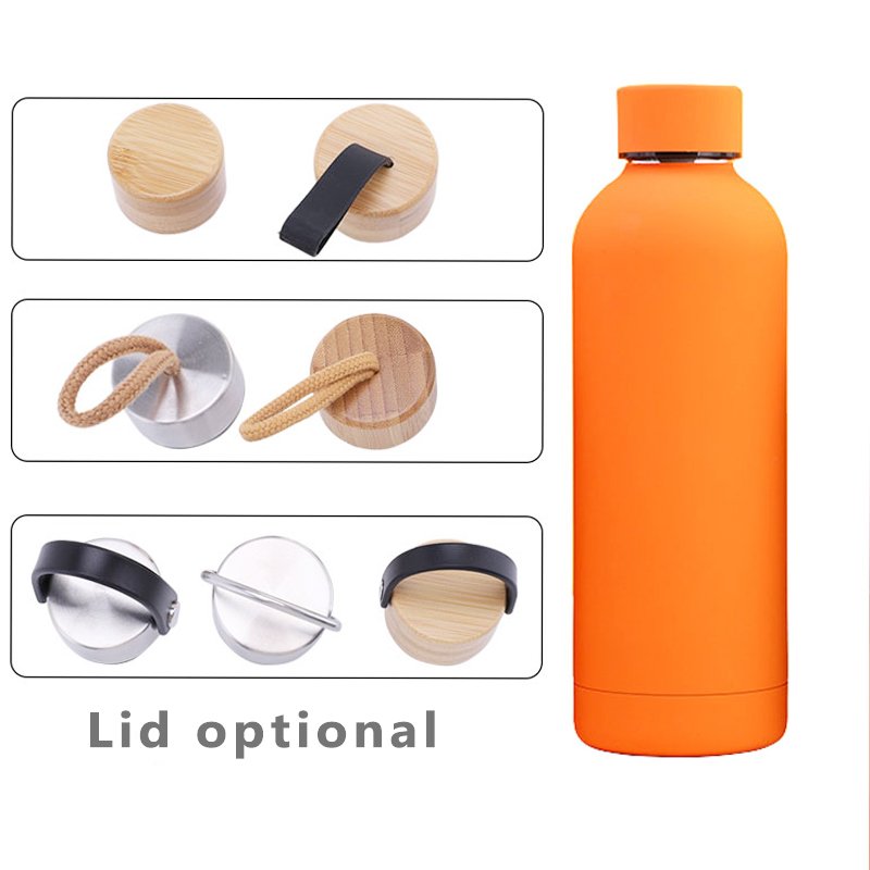 Best Sellers Stainless Steel Vacuum Flasks Thermos Bottle Insulated Water Bottles With Bamboo Lid