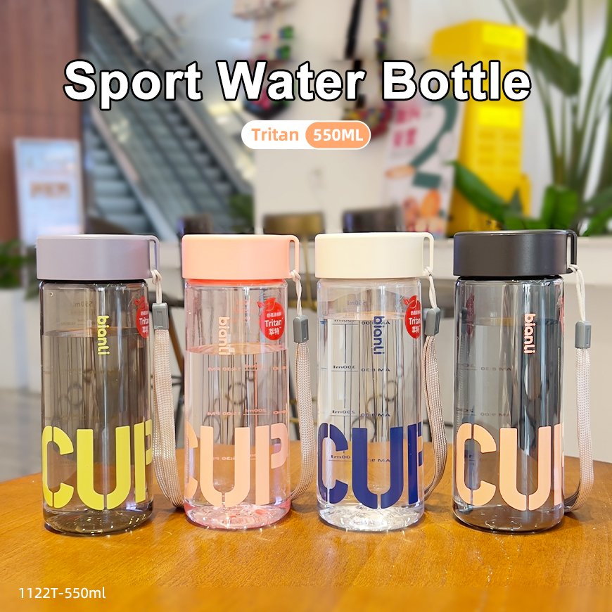 Sport Water bottle 550ml Sport wholesale bpa free clear plastic wholesale tritan material plastic water bottle