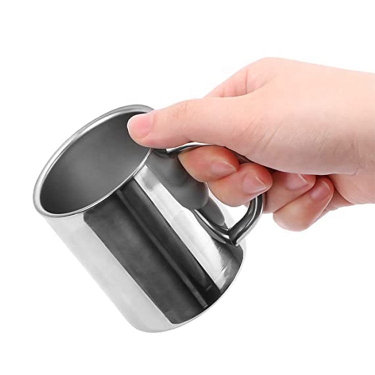 New Design RV Gift Camping Travel Metal Tea Cup Coffee Mug BPA Free Double Wall 210ML Coffee Mug