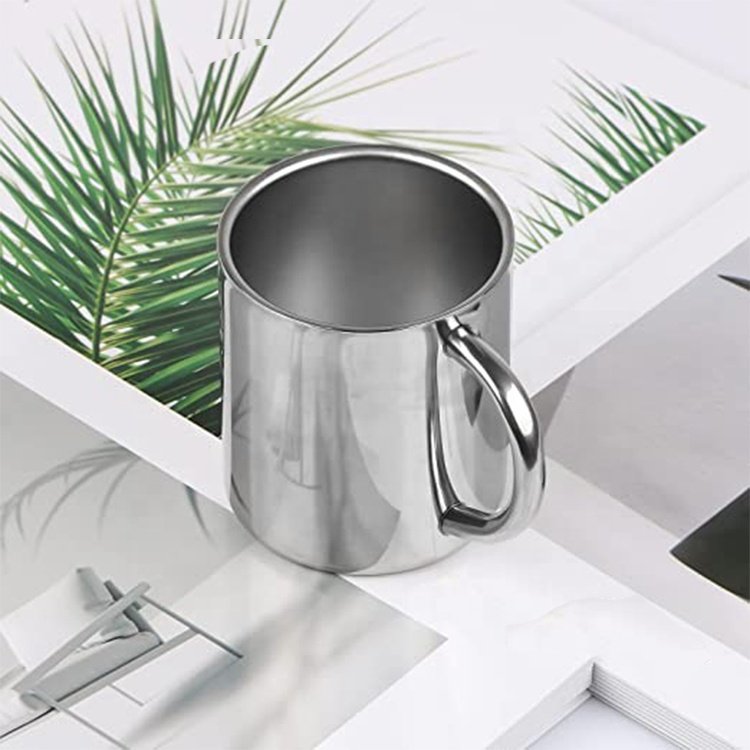 New Design RV Gift Camping Travel Metal Tea Cup Coffee Mug BPA Free Double Wall 210ML Coffee Mug