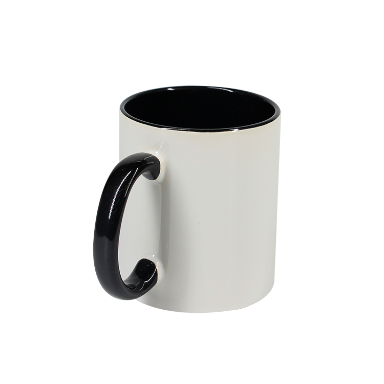 wholesale 11 oz sublimation ceramic mug with color inside colourful mug