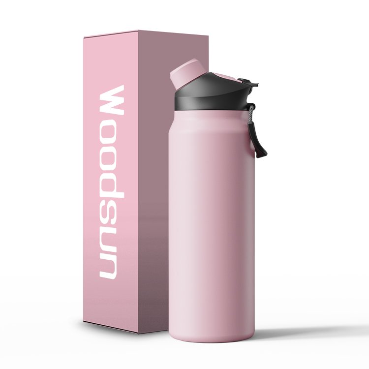 Fitness Double Walled Flask Water Bottle Insulated Stainless Steel WaterBottle With Straw