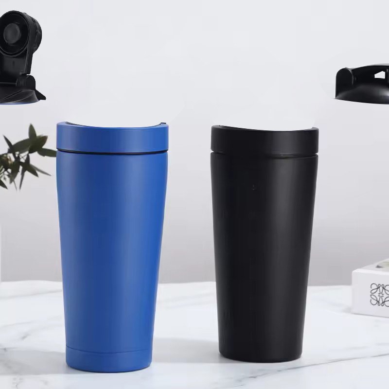 SiYJ722 Customizable Logo Metal Stainless Steel Water Bottle Printed Brand 304 Insulated Mixer Custom Protein Shaker Cup Bottle