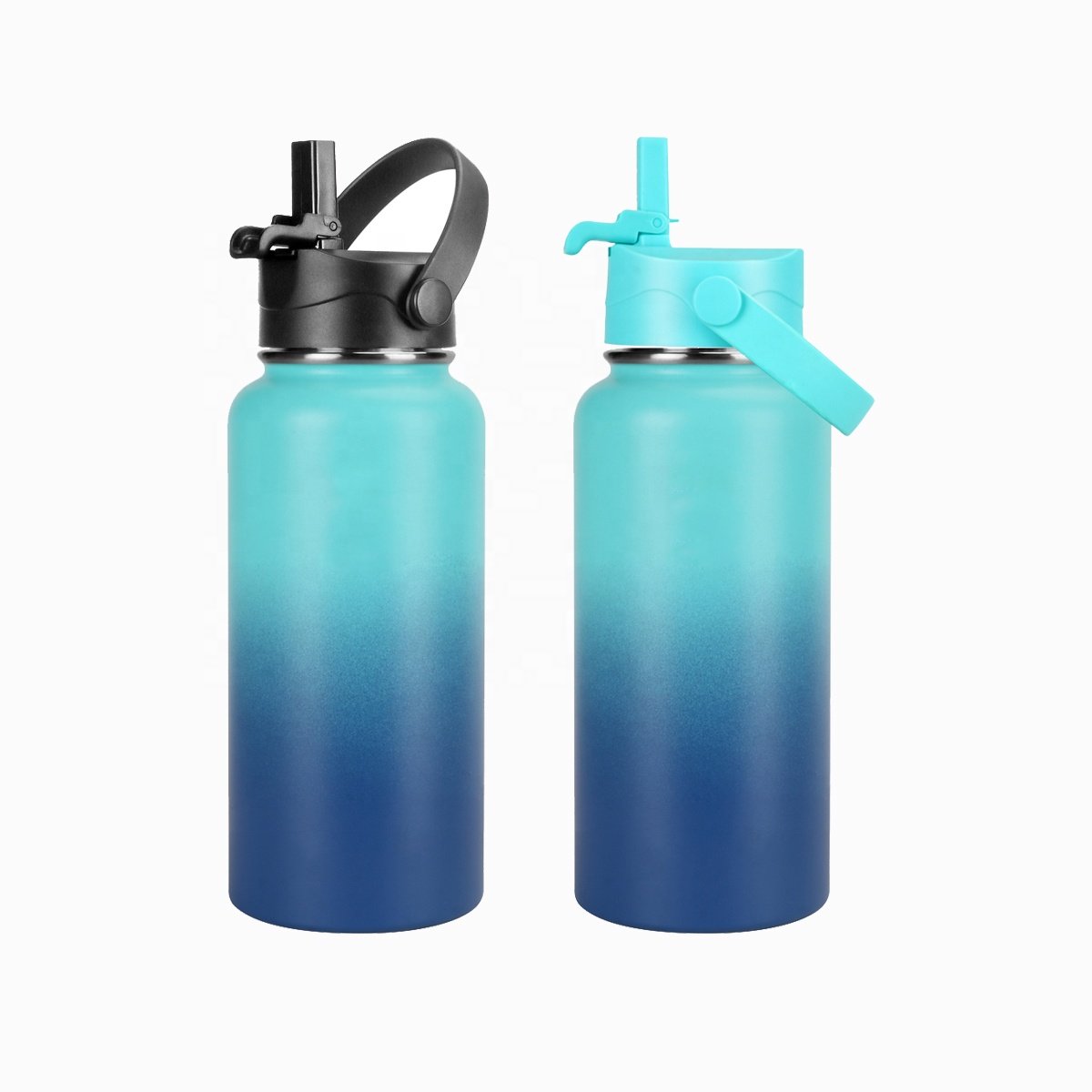 Water bottle lid plastic BPA free wide mouth water bottle straw lid for wide mouth water bottle replacement lid with straw