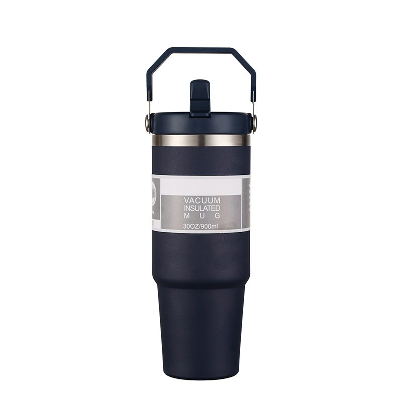 Fast Delivery Steel Vacuum Thermal Insulated Coffee Travel Mug 30oz Steel Vacuum Mug With Handle