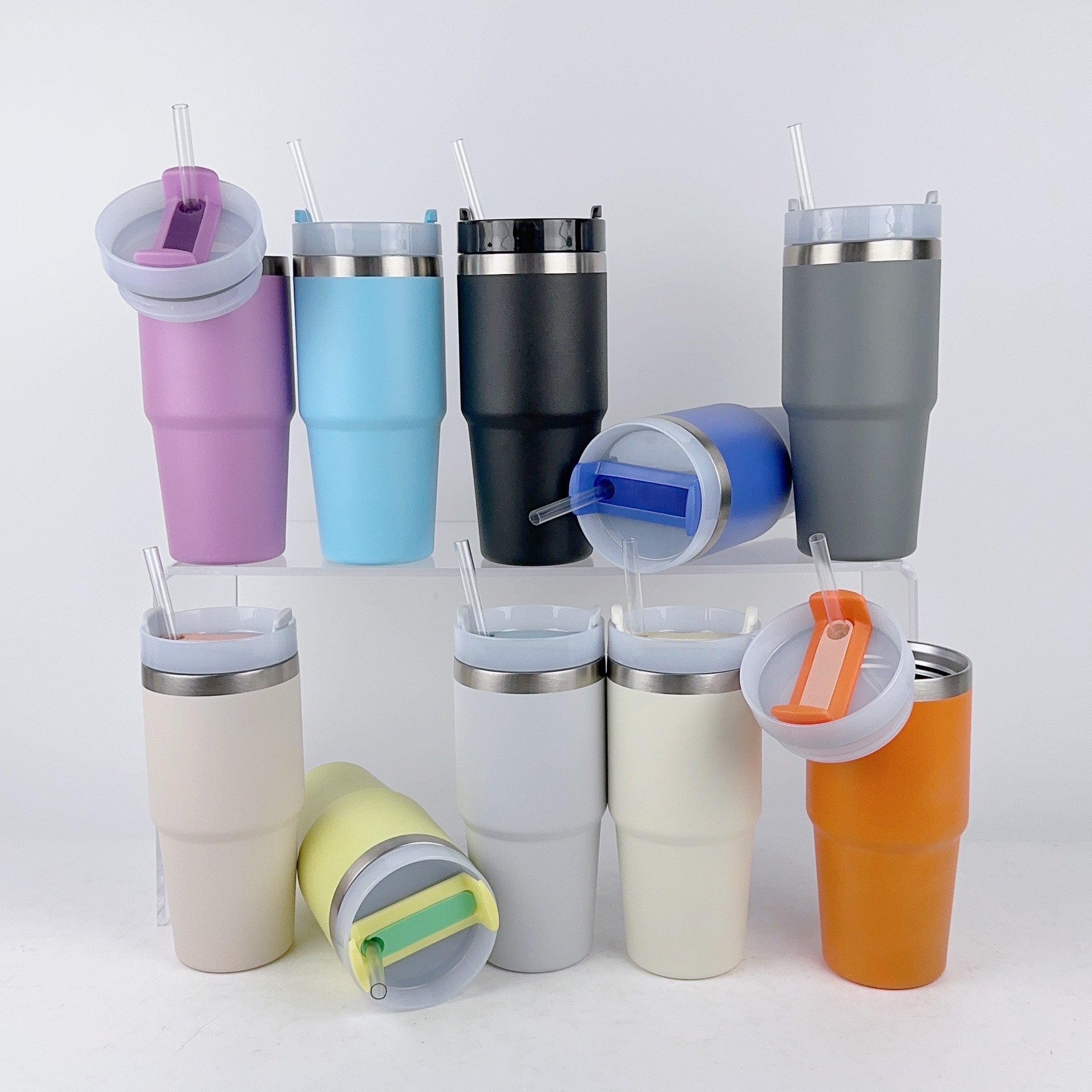 14oz Kids Tumbler with lid and straw Insulated Mug Stainless Steel Milk Water Cup Double wall Small Sippy Cup