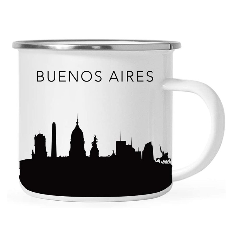 BSCI Manufacturer Hot Selling Wholesale Bulk Color Printed Custom Logo Enamel Mug for Camping Coffee Milk