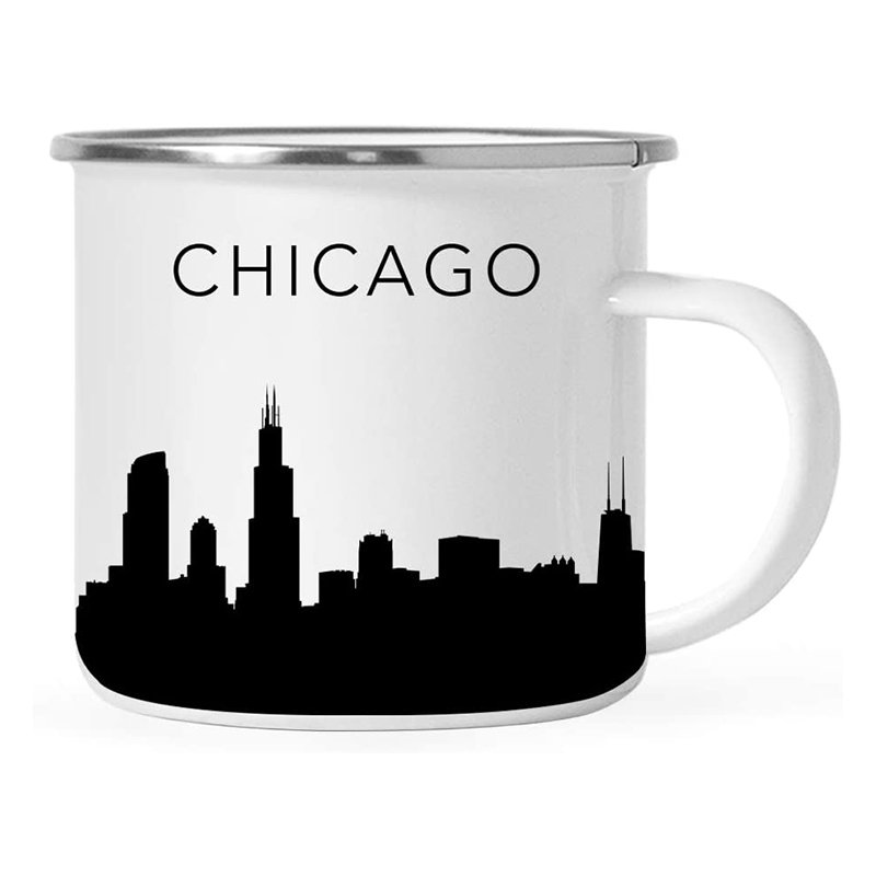 BSCI Manufacturer Hot Selling Wholesale Bulk Color Printed Custom Logo Enamel Mug for Camping Coffee Milk