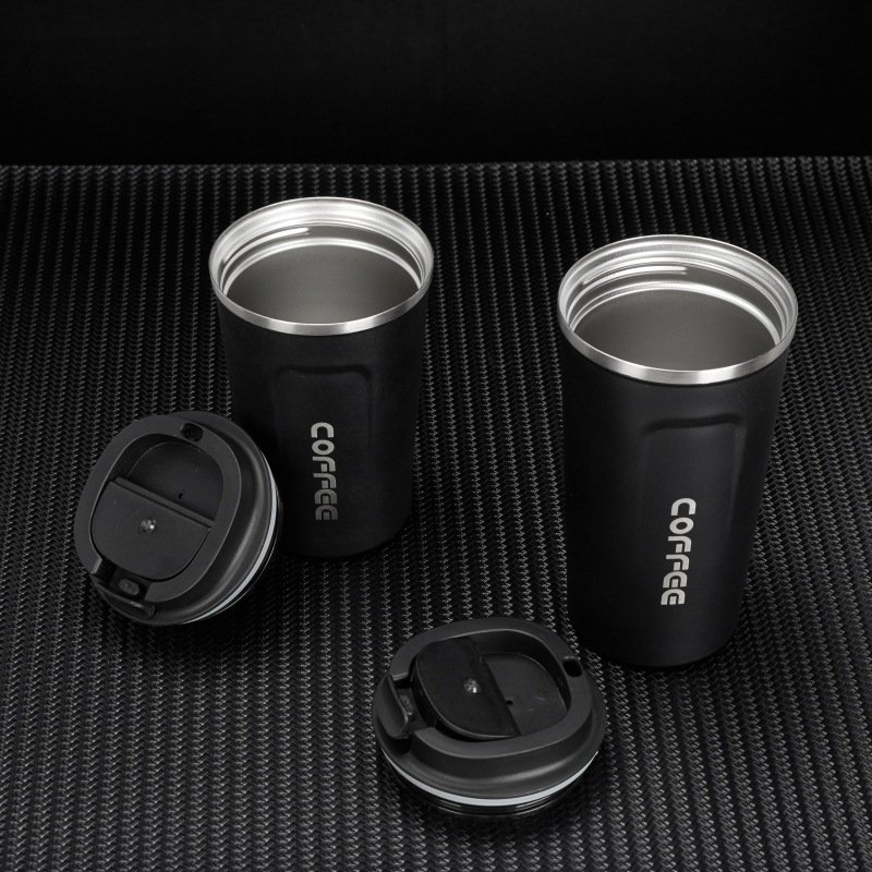 coffee mug double wall stainless steel cup high quality coffee mug with lid